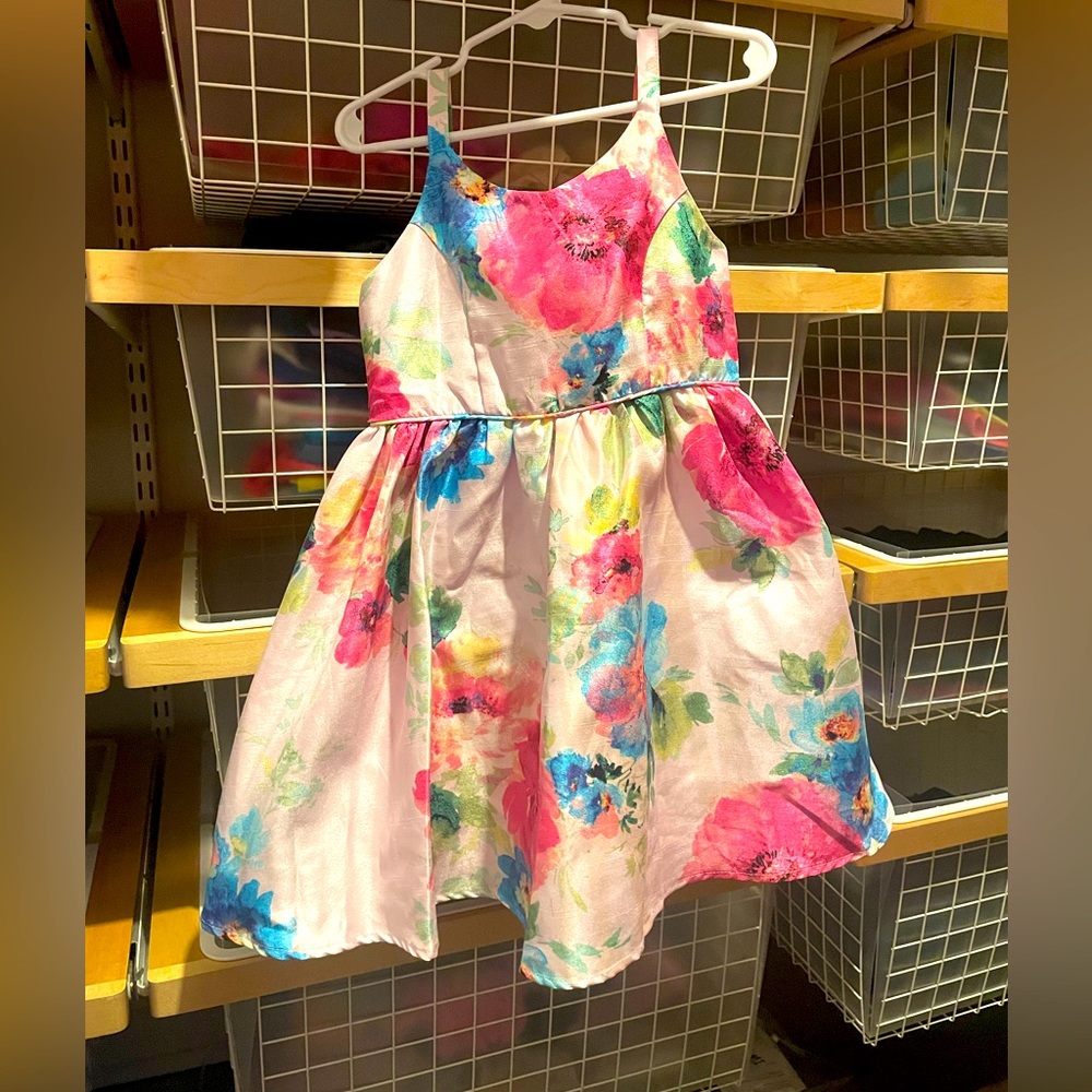 Zeni Girls Flower Dress Multicolor XS 4/5